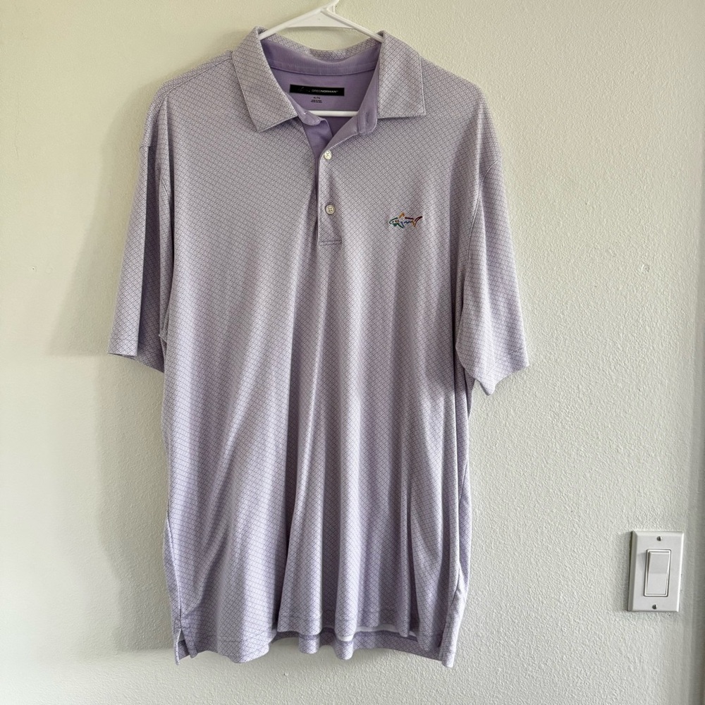 Greg Norman Collection Purple Polo Shirt Casual Comfort Size XL
